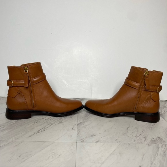 Franco Sarto Elese Brown Leather Bootie 7M - Picture 5 of 14